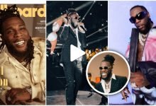 “King of live performance, Make nobody drag No.1 from Burna Boy” – Praises on Burna Boy as he gives electrifying performance at Billboard Music Awards