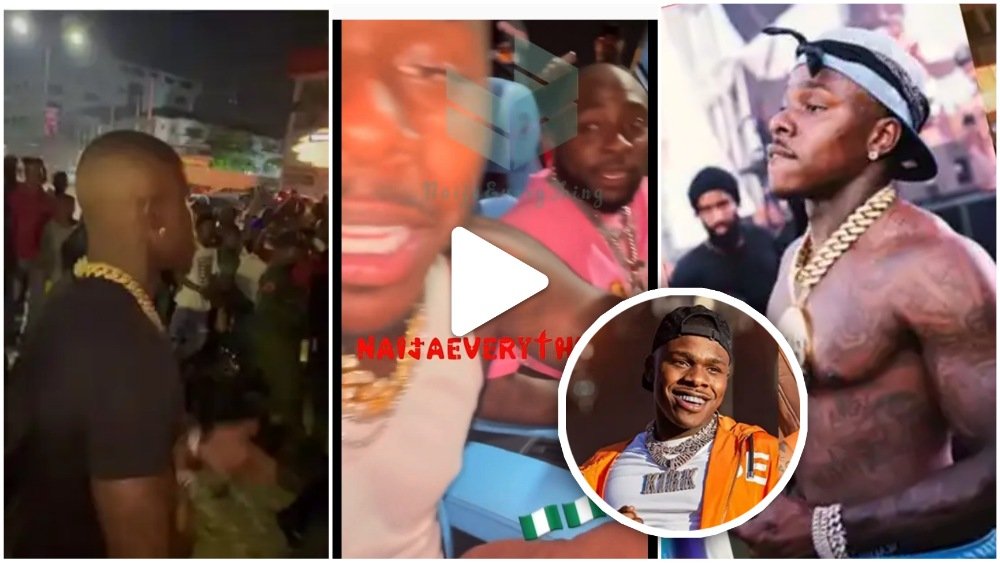 “Hold your phone tight” – Man tell DaBaby as He said he called OBO President while hanging out with Davido in Lagos (VIDEO)
