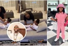 "Late night birthday shoot for my princess, daddy loves you" – Davido says as he set to shut down Nigeria for Imade's 7th birthday (WATCH)