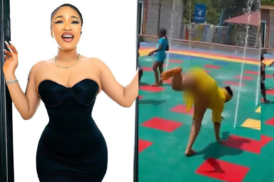 “Even if you see it, you can’t touch it” – Tonto Dikeh reacts to reactions that trailed her somersault video (WATCH)