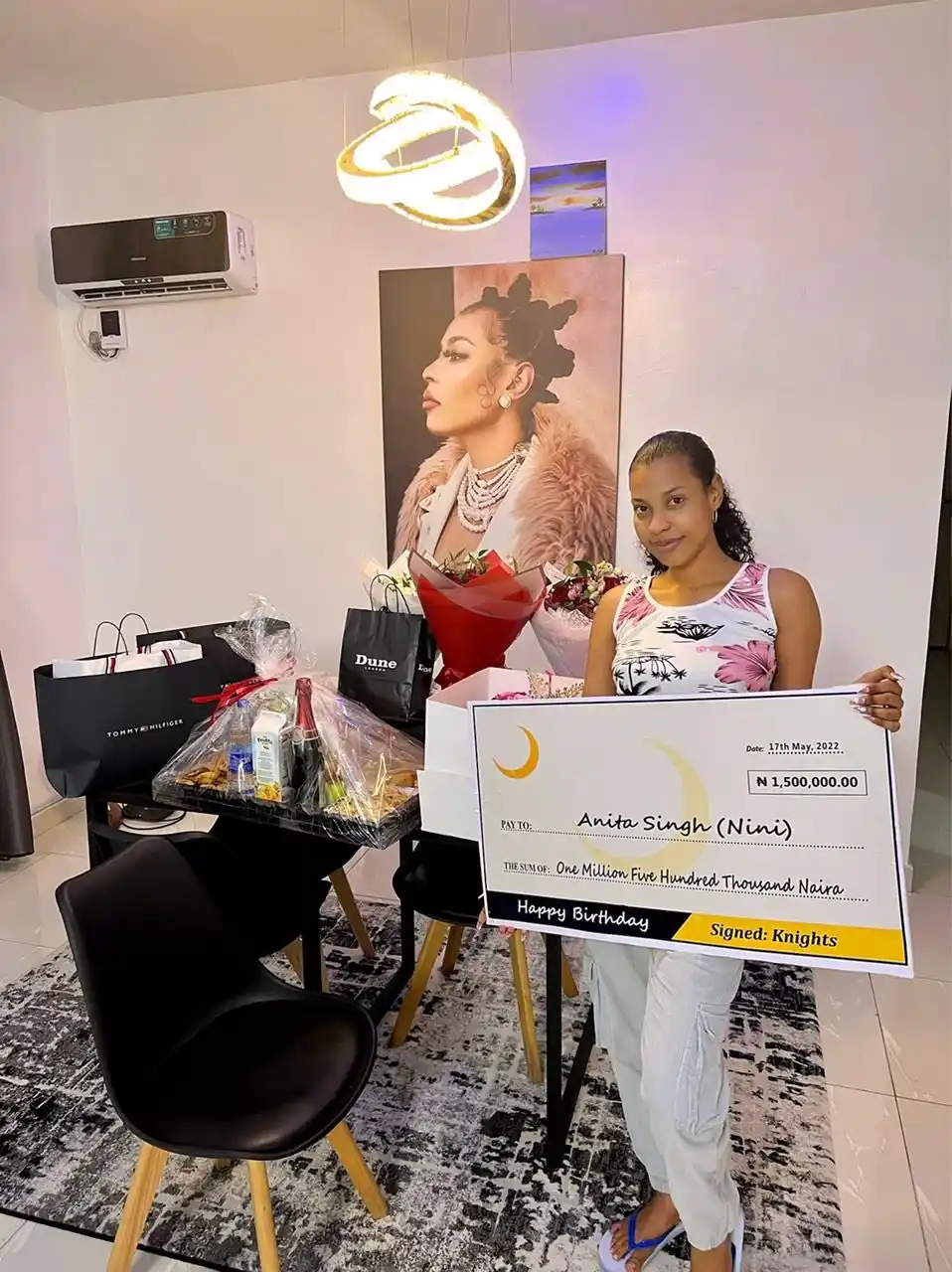 BBNaija's Nini excitedly receives 1.5 million naira, gifts from fans