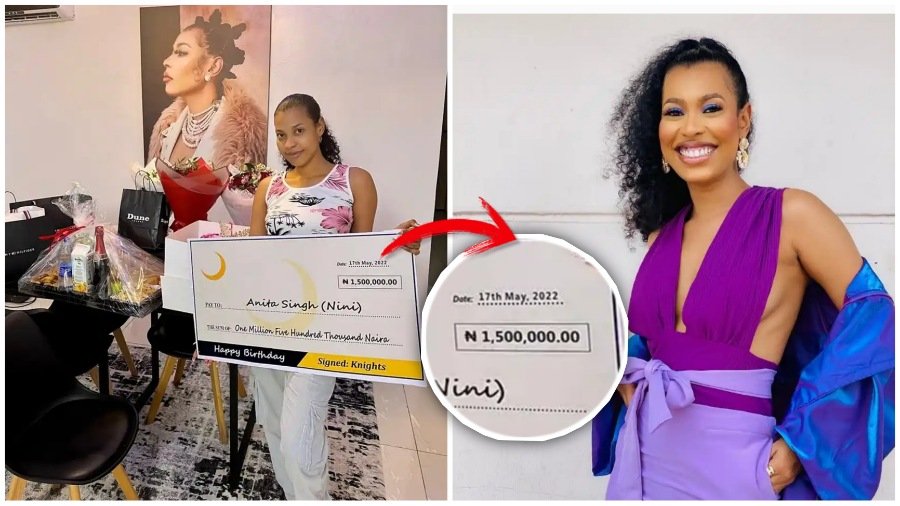 BBNaija's Nini excitedly receives 1.5 million naira, gifts from fans