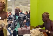 “I don escape sapa” – Portable shows off hundreds of Foreign Bills, brags about his new lifestyle (WATCH)