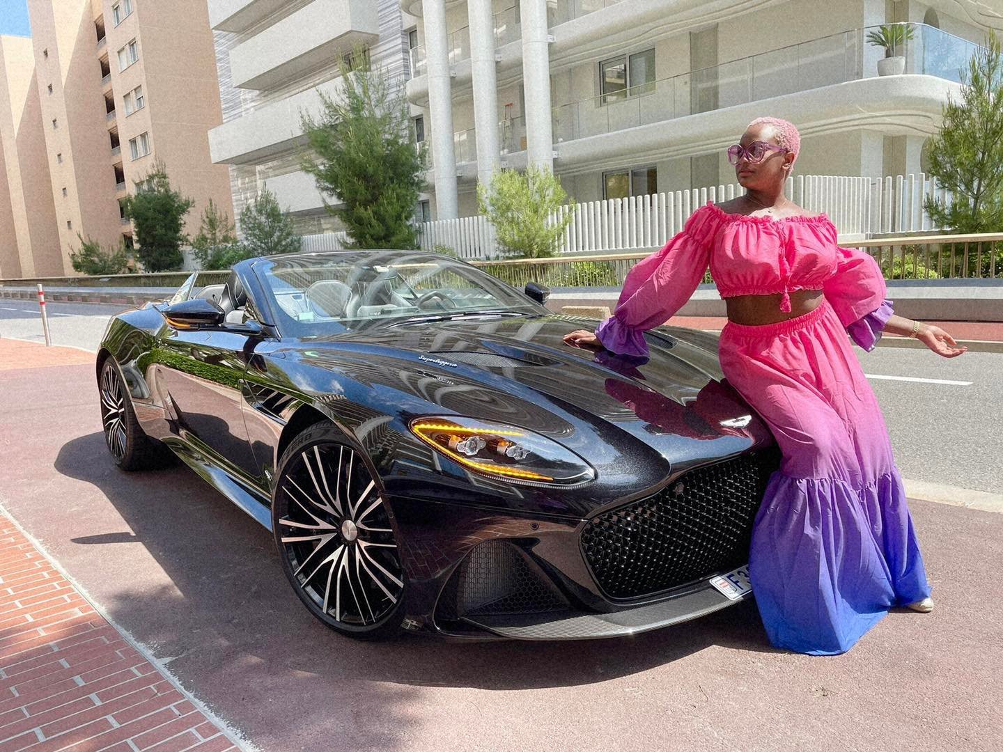 “Monaco looks good on me” – DJ Cuppy says as she shows off her billionaire father’s Aston Martin (Video)