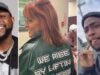 “Davido I found your jacket” – Oyinbo lady rocks Davido’s jacket after picking it up (Video)
