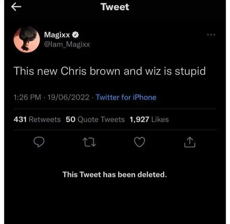 Don Jazzy’s signee Magixx explains why he labeled Wizkid & Chris Brown’s song as Stup!d