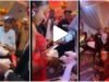 “Naira Marley no spoil Zinoleeky for us o” – Reactions as the 2 Marlians sprays bundles of ₦500 in a party (WATCH)