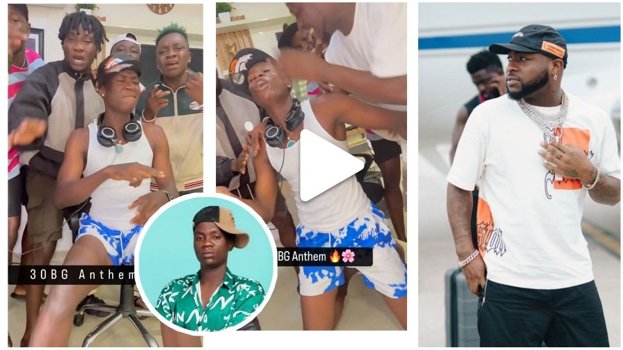 "30BG Anthem go win o" – Reactions as comedian 'Cult!st' OGB Recent shared a snippet of his song made for Davido (WATCH)