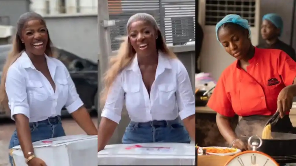 Nigerian Chef, Hilda Baci excited as she finally receives her Guinness (Video)