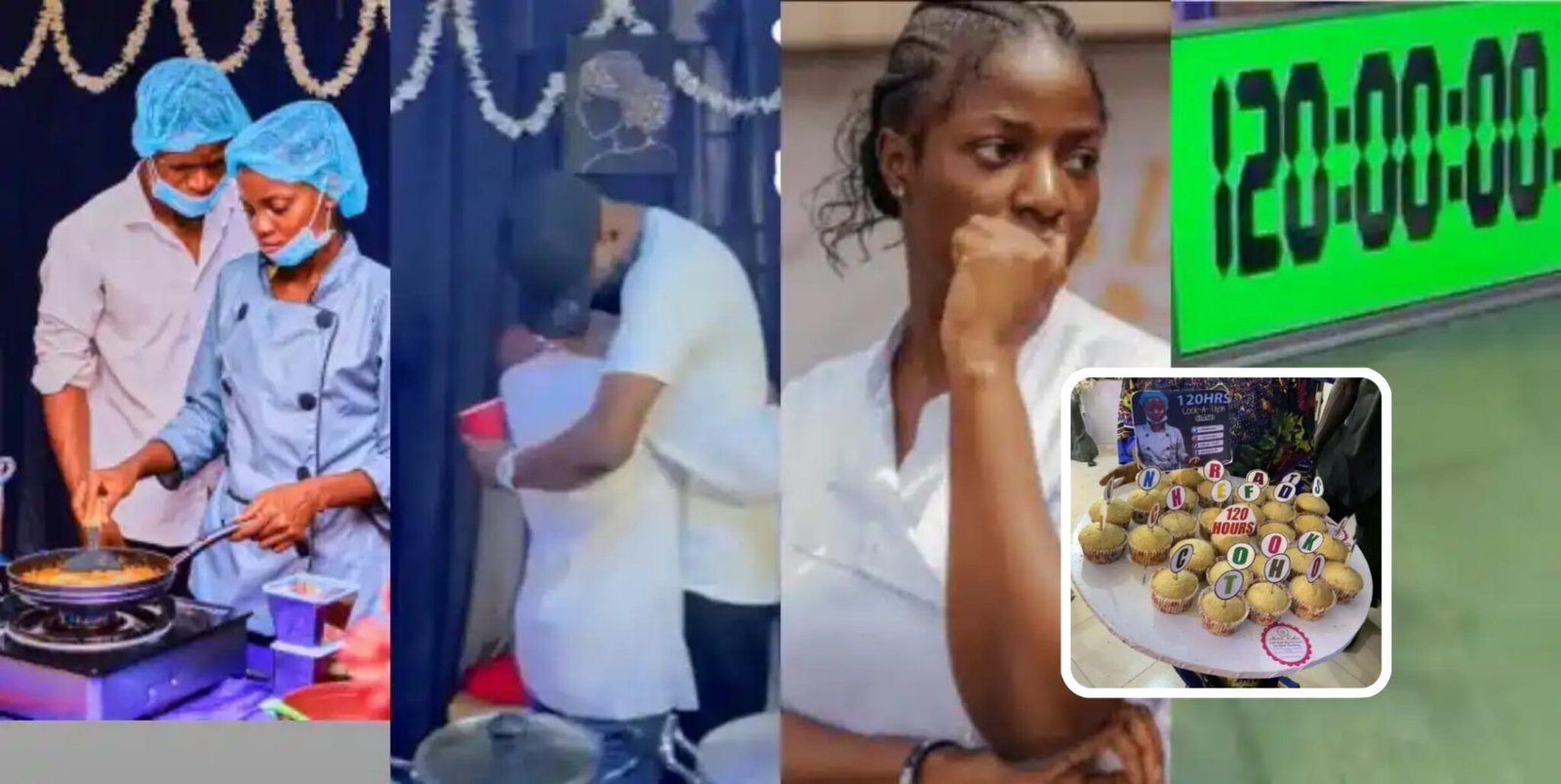 “World in Awe” – Chef Dammy shatters Hilda Baci’s record, completes 120-hour cookathon (Video)