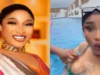 “Wetin I see Just Now” – Viral Video Shows Moment Tonto Dikeh Mistakenly Exposed Her Nlpples Inside A Pool (watch)
