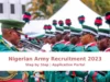 Nigerian Army Recruitment 2023