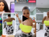"Make she no use kpekus k!ll the old man o"– Reactions as Regina Daniels tw€rk in a ruanchy outfit in a toilet (watch)