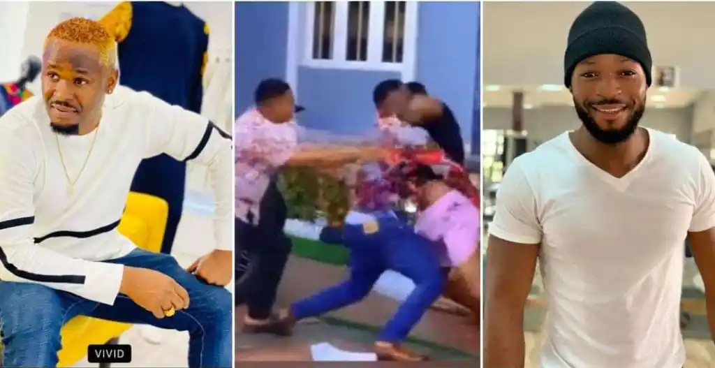 Watch Zubby Michael and 042 Prince fight dirty on set (Video)
