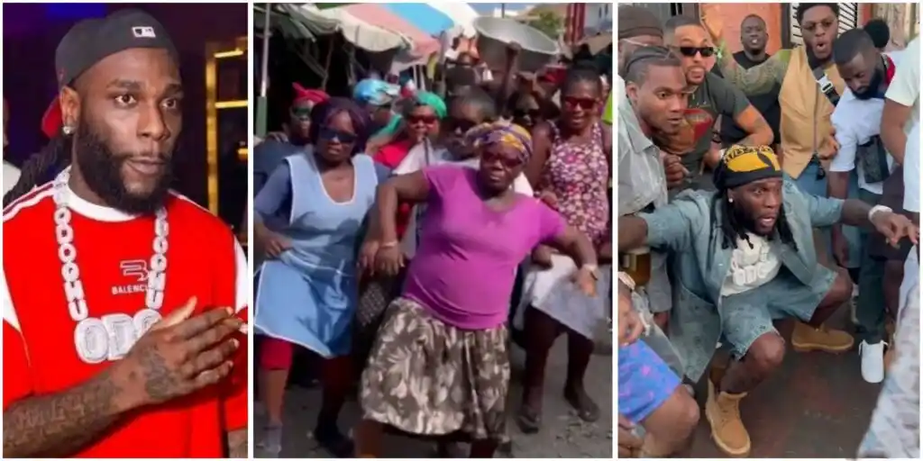 Burna Boy shows love to Ghanaian Market women following their viral dance moves to hit song ‘City Boy’ (Video)