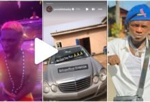 Portable Buys Benz for New Signee Abuga, He Goes Unclad to Celebrate in Viral Videos [WATCH]