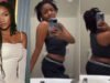 “No Make Adekunle Gold catch U o” – Reactions as singer Simi Twerk in a Toilet mirror (VIDEO)