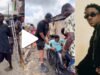"Blessings Bro" – Reactions as singer Victony storms streets give out wheelchairs (Watch)