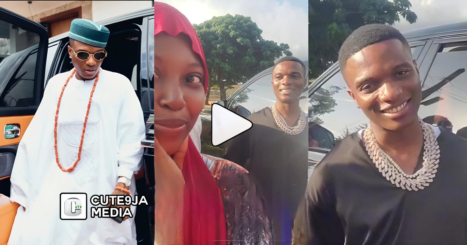 “Now I see wettin una dey use millions of ₦ see” – Lady OverJoy after meeting Wizkid in Ijebu Ode (Watch)